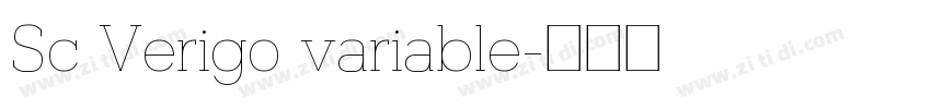 Sc Verigo variable字体转换 Sc Verigo variable字体转换